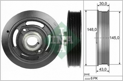 WILMINK GROUP wg1725063 -  Ременный шкив, коленчатый вал